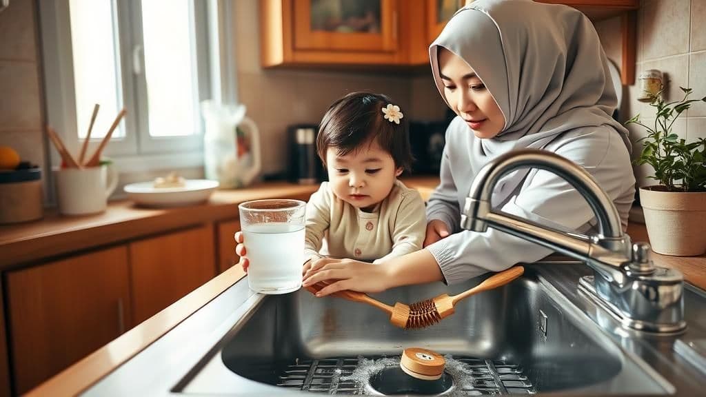 Cara membersihkan sinki di rumah tanpa bahan kimia