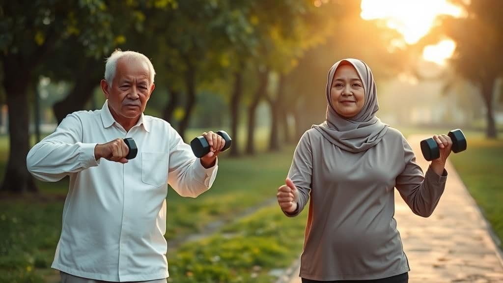 Senaman pagi untuk warga emas Malaysia